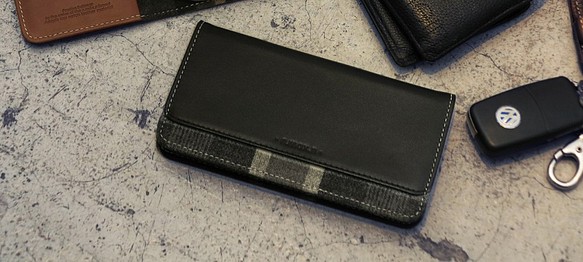 特價20%OFF- iPhone7 iPhone8 PLUS/5.5吋 手帳系列層疊款皮革保護套 - 雅緻黑 第1張的照片