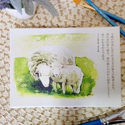 小羊の慰めキャンバス絵 1枚目の画像