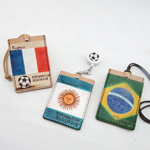 客製世界各國手作皮革悠遊卡套識別證各國卡套都可訂做 第1張的照片