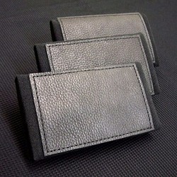 BLACK x BLACK-手做皮革帆布卡片/名片夾 第1張的照片