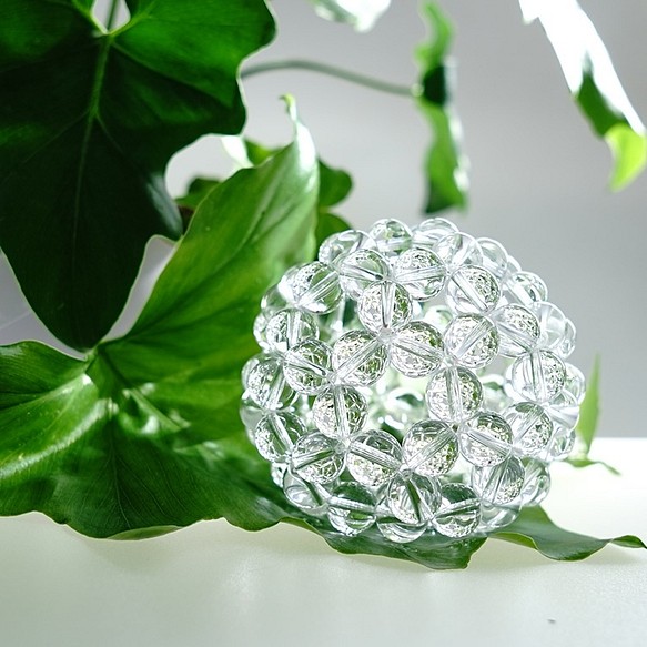 神聖幾何学 フラーレン 水晶 高品質 AAA １０ミリ水晶 【最強のパワーが宿る】バッキーボール