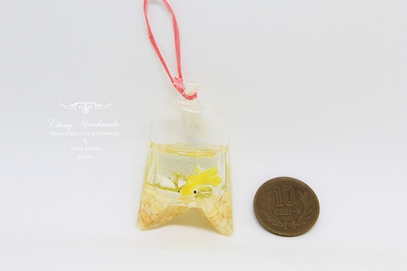 袖珍金魚袋-黃色小金魚 第1張的照片