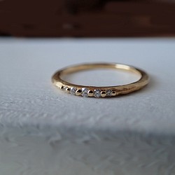 K18鑽石香料戒指※定做 第1張的照片