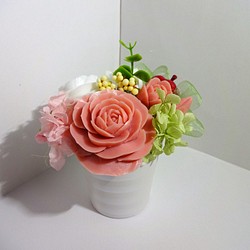 「再販×3」石鹸彫刻　ピンク＆ホワイト 1枚目の画像