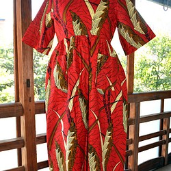 ギテンゲワンピースドレス　‐アフリカの布ギテンゲで作ったワンピース（20GOPD02） 1枚目の画像