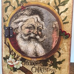 サンタクロース メッセージ&フォトボード《クリスマスローズ》 1枚目の画像