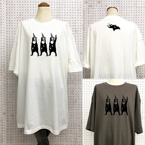 4ｌ ビッグｔシャツワンピース マレー熊 大 2色 Tシャツ カットソー Choco Rail 通販 Creema クリーマ ハンドメイド 手作り クラフト作品の販売サイト