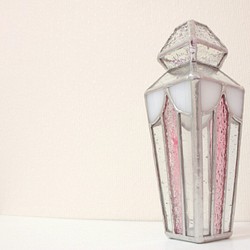 香水瓶風 ステンドグラス ペンスタンド 1枚目の画像
