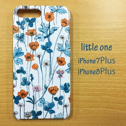 【リバティ生地】ジョセフィンズ・ガーデンオレンジ  iPhone7Plus＆iPhone８Plus 1枚目の画像