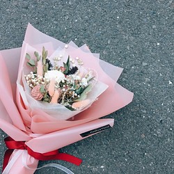 【好花】質感韓式粉色霧面包裝 太陽玫瑰花束 情人節花束 畢業花束 母親節花束(L) 第1張的照片