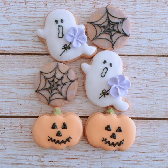 季節限定 3個セットハロウィンアイシングクッキー スイーツ お菓子 パン Sucre Cresia 通販 Creema クリーマ ハンドメイド 手作り クラフト作品の販売サイト