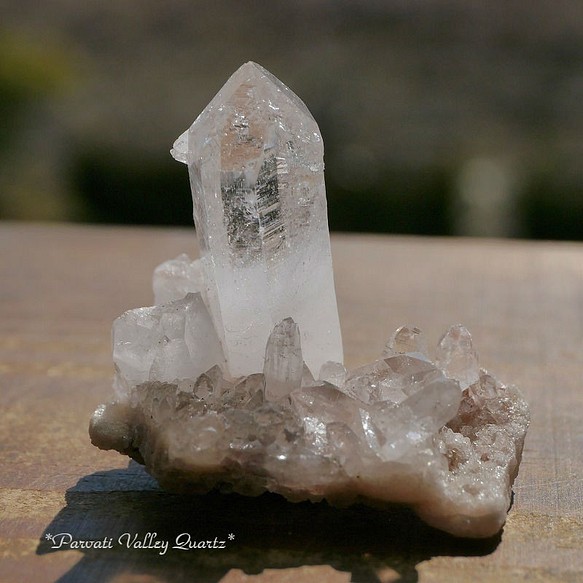 天然石マニカラン水晶約18g(ヒマラヤ山脈産)約最大幅37×高36mm 鉱物クラスター[mhq-201108-02]