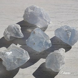 現物☆天然石セレスタイト(マダガスカル産)6個合計約53g分詰合せ 結晶 