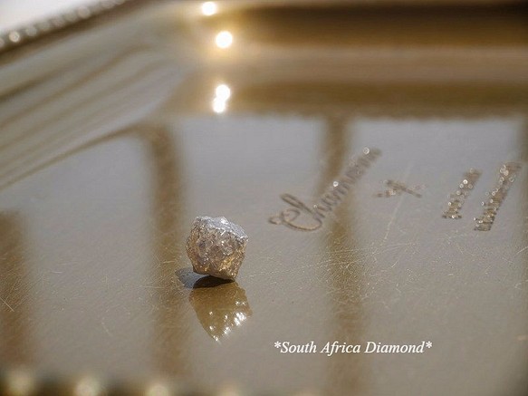 天然石ダイアモンド原石(金剛石/南アフリカ産)希少☆大粒1点もの 約6.8