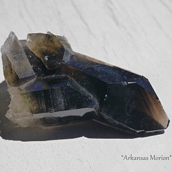 SALE★天然石 黒水晶クラスター(アーカンソー州産)約32g 1点ものモリオン[clm-180510-04] 1枚目の画像