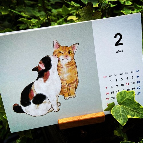 増えるねこカレンダー21 スペシャルver カレンダー Naomiakimoto 通販 Creema クリーマ ハンドメイド 手作り クラフト作品の販売サイト