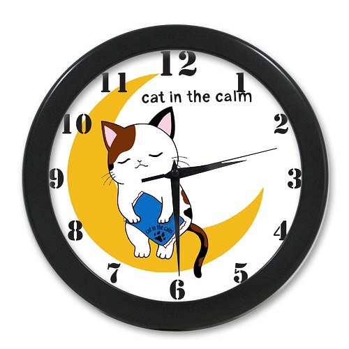 猫キャラクターブランド Cat In The Calm 壁掛け時計 掛け時計 置き時計 Hassi 通販 Creema クリーマ ハンドメイド 手作り クラフト作品の販売サイト