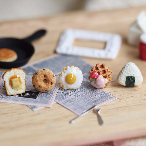 【9折】袖珍活力早餐耳環套組 Miniature Breakfast Earring Set 第1張的照片