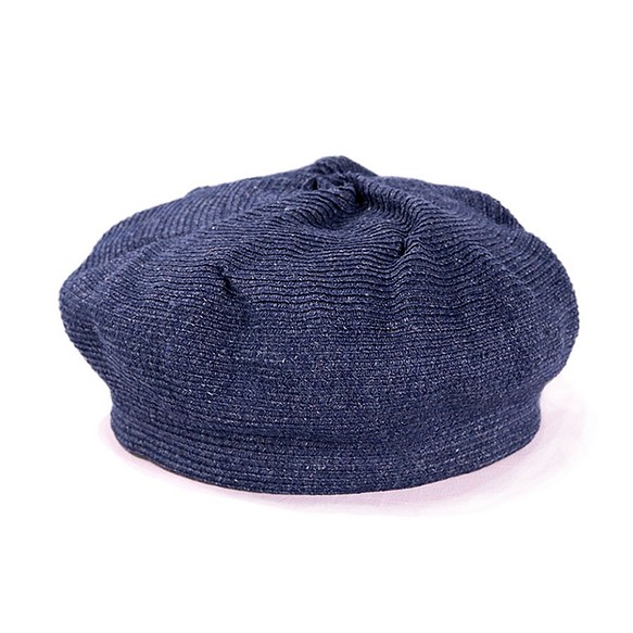 Tucked Swirl 亞麻貝雷帽 M 藍色 (18SSN-007) 第1張的照片