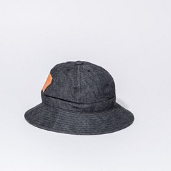 [降價] Metro HAT 使用岡山鑲邊牛仔布（黑色）。 (17SSS-006) 第1張的照片