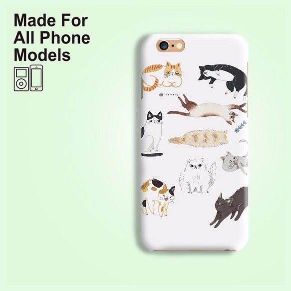 支援各種iPhone Galaxy Sony HTC LG  貓 小貓 磨砂 手機殼 硬殼 保護殼 保護套 第1張的照片