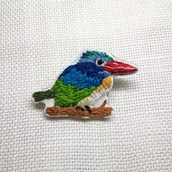 鳥☆彡 toridori刺繍ブローチ　020 1枚目の画像