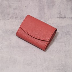 ◎お買い得◎コロンとした赤いミニ財布 1枚目の画像