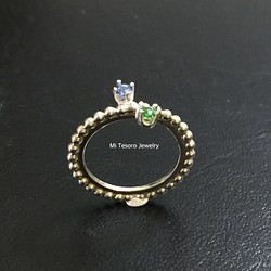 Mi Tesoro 宝石系 mini colorful ring 彩豆戒指 第1張的照片