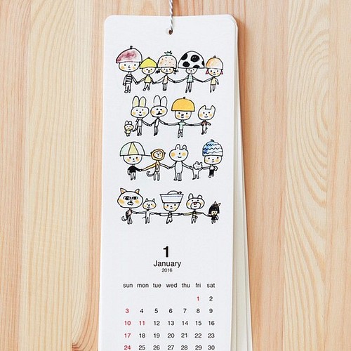 16年イラストカレンダーa カレンダー Satoshi Sugiura 通販 Creema クリーマ ハンドメイド 手作り クラフト作品の販売サイト