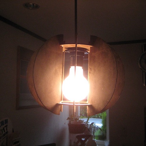 木のランプシェード丸 受注制作 照明（ライト）・ランプ nature7 通販 