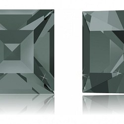 【スワロフスキー#4428】10粒 XILION Square 3mm ブラックダイアモンド (215) F 1枚目の画像