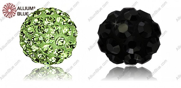 【スワロフスキー#86001】1粒 Pavé Ball 6mm CE Light Green / Peridot 1枚目の画像