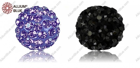 【スワロフスキー#86001】1粒 Pavé Ball 8mm CE Purple / Tanzanite 1枚目の画像