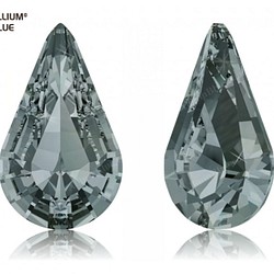 【スワロフスキー#4328】72粒 XILION Pear Shape 13x7.8mm ブラックダイアモンド (215 1枚目の画像