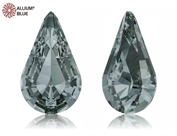【スワロフスキー#4328】72粒 XILION Pear Shape 13x7.8mm ブラックダイアモンド (215 1枚目の画像