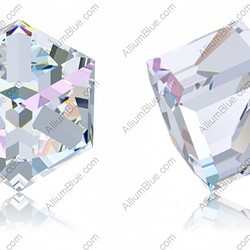 【スワロフスキー#4841】144粒 Angled Cube 4mm クリスタル AB CAL VZ (001ABCVZ 1枚目の画像