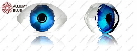 【スワロフスキー#4775】24粒 Eye 18x10.5mm MD291 DIGITAL PRINT BLUE (MD