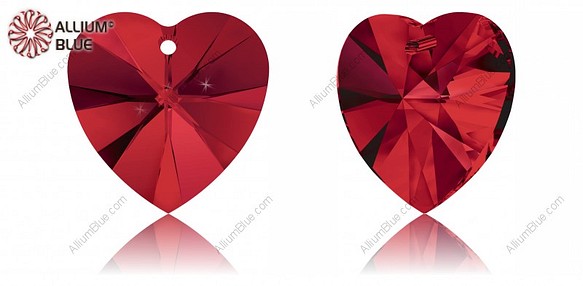 スワロフスキー#6228 18粒 XILION Heart ライトシャム 227 14.4x14mm 春夏新作モデル ペンダント 【お年玉セール特価】
