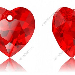 【スワロフスキー#6432】1粒 Heart カット ペンダント 10.5mm ライトシャム (227) 1枚目の画像