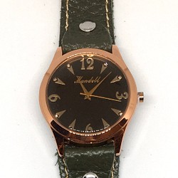 今だけ限定❗️【選べる本革腕時計】好きな革ベルトを選んで、自分だけの“オシャレ”腕時計を見つける ー大きめフェイス 1枚目の画像