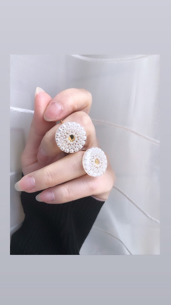 oval lace ring 1枚目の画像