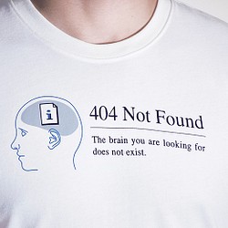 buyMood白目叮－Tシャツ／404 Not Found Funny T-Shirt 1枚目の画像