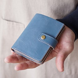 SMALL WALLET ／SKY BLUE　MADE TO ORDER　 第1張的照片
