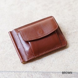 MONEY CLIP COIN 　BROWN　MADE TO ORDER 第1張的照片