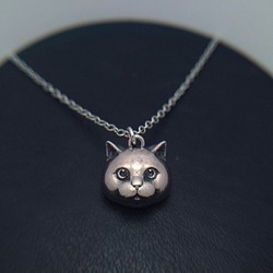 貓貓925銀吊飾-英國短毛貓 第1張的照片