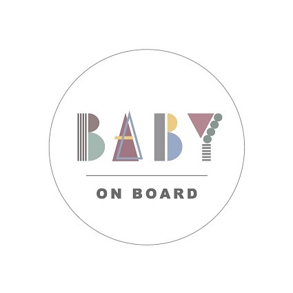 colorful_logo カーステッカー　Baby on board（シールタイプ） 1枚目の画像