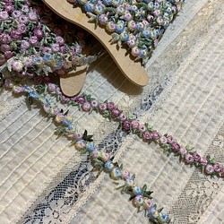 New！刺繍のお花ブレード(2種) 1枚目の画像