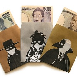 【SALE】仮装ポチ袋　金（一万円札専用） 3枚目の画像