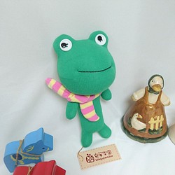 可愛之襪子娃娃玩偶_蛙小子_青蛙 第1張的照片