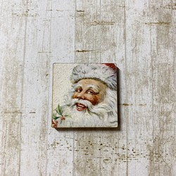 木製　ウッドパーツ　クリスマス　サンタクロース　ミニ17 1枚目の画像